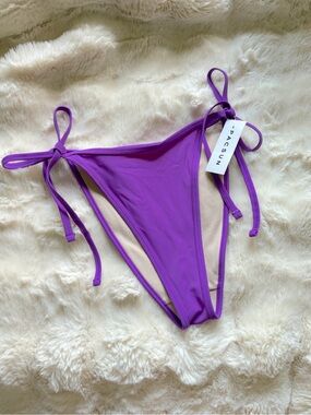 PacSun Bright Purple Side-Tie Bikini Bottom • Size Small